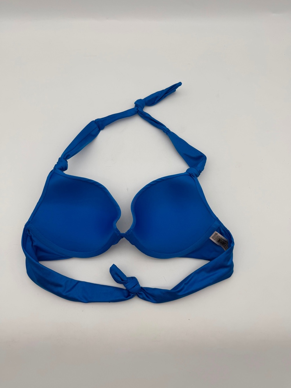 Victoria's Secret Bright‎ Blue Push-Up Halter Bikini Top - Picture 2 of 4
